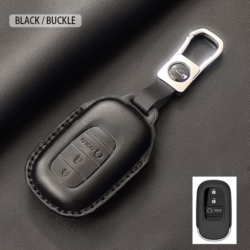 Car Key Case Cover Fob For Honda Accord Civic 11Th Hr-V Cr-V Pilot Sport Si Ex Keyless Keychain Durable