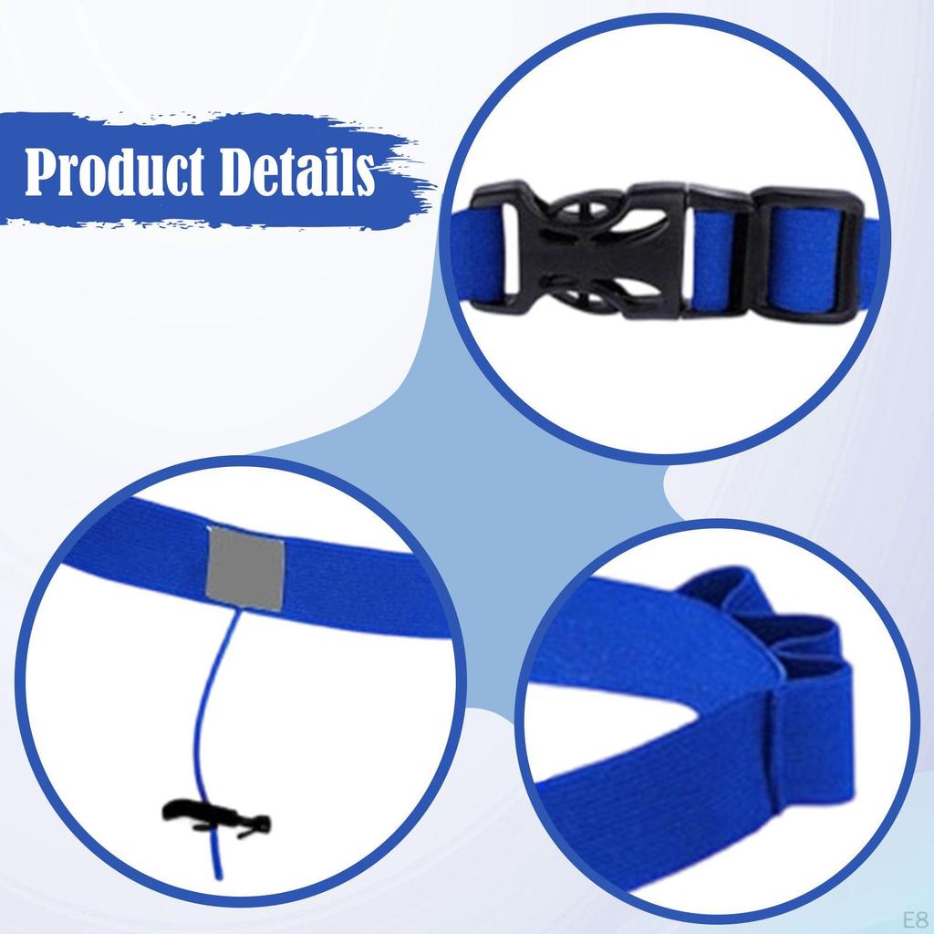 Adjustable Reflective Race Number Belt for Triathlon, with Loops And Fastening System Running