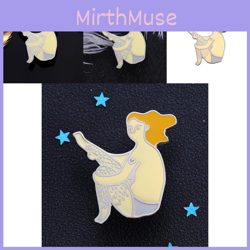 Adorable Enamel Metal Badge Creative Cartoon Character Brooch For Unique Bag Accessory