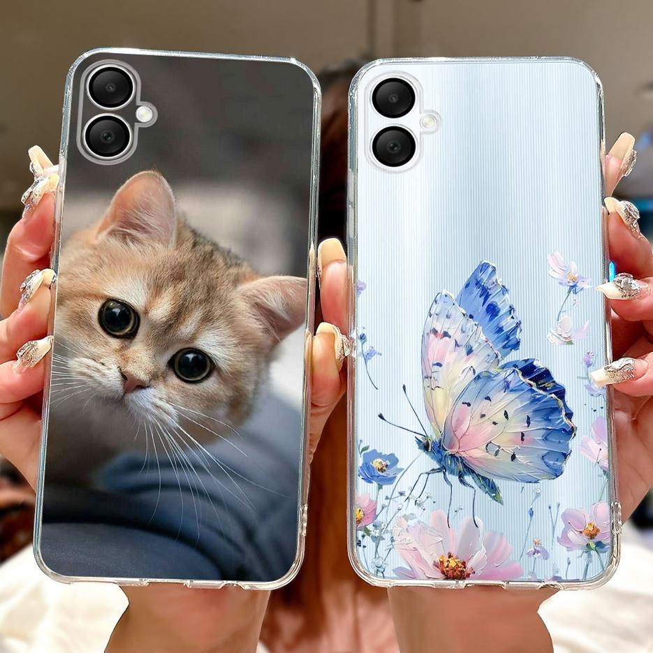 For Samsung Galaxy A06 Case A04 A04e A05 Lucky Koi Fashion Painted Cover Soft Silicone Case For Samsung A06 A 04 Galaxy A05 Bags