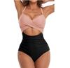 Women's Sexy Hollow Out One-Piece Swimsuit - Backless, Lace-Up Bodycon Bikini
