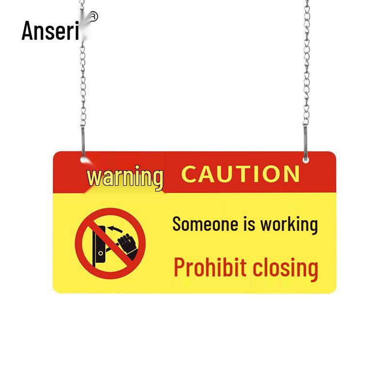 Ansell Machine Maintenance Safety Warning Label
