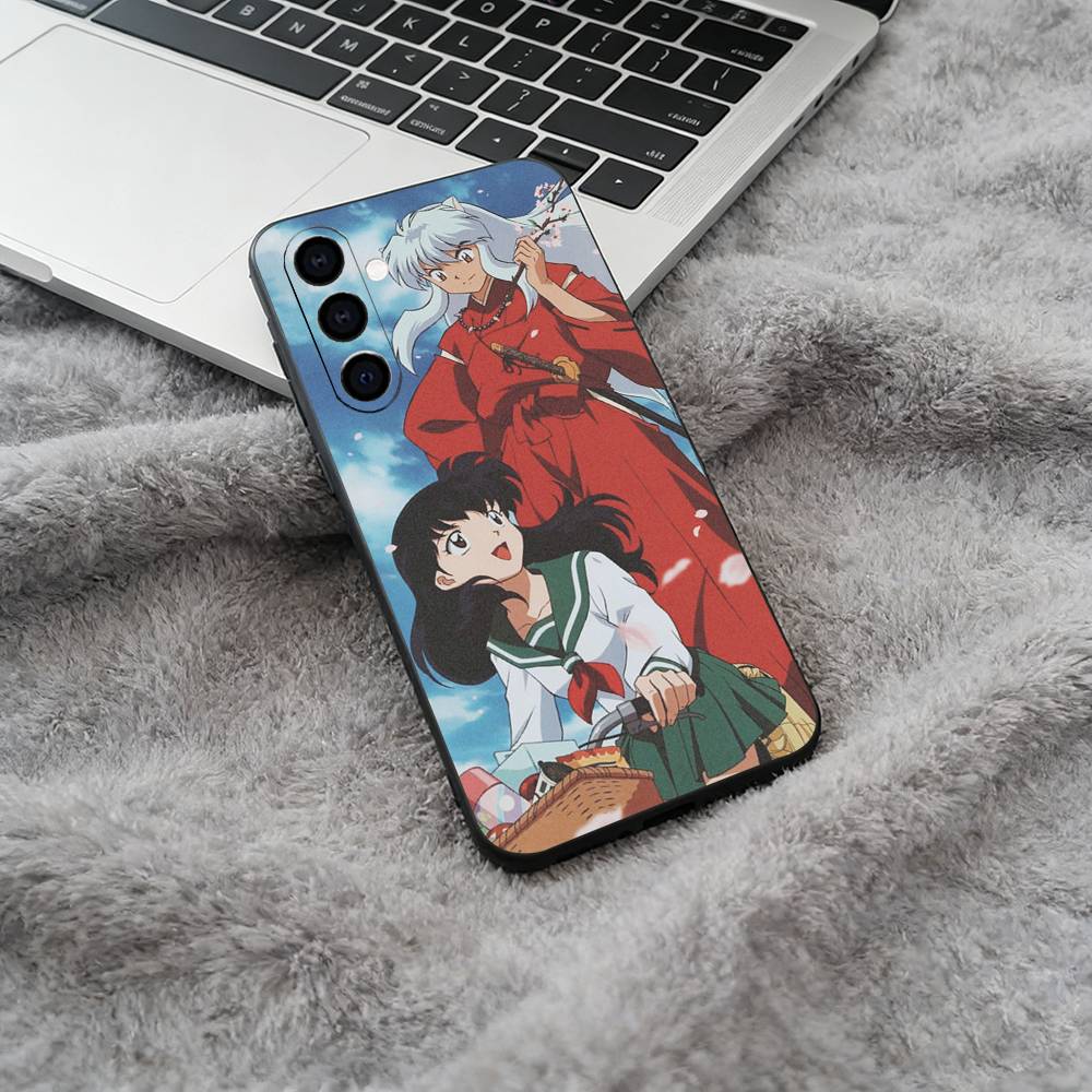 L-L-Inuyasha Phone Case For Samsung Galaxy A73,A71 A72,A70,A53,A52,A51,Soft Silicone Black Cover