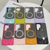 Stylish Flash Diamond Colored Mirror Magnetic Case for Samsung S25 S26 S23 S22 S24 Ultra Plus FE A55 A56 A35 A25 A15 A26 Cover
