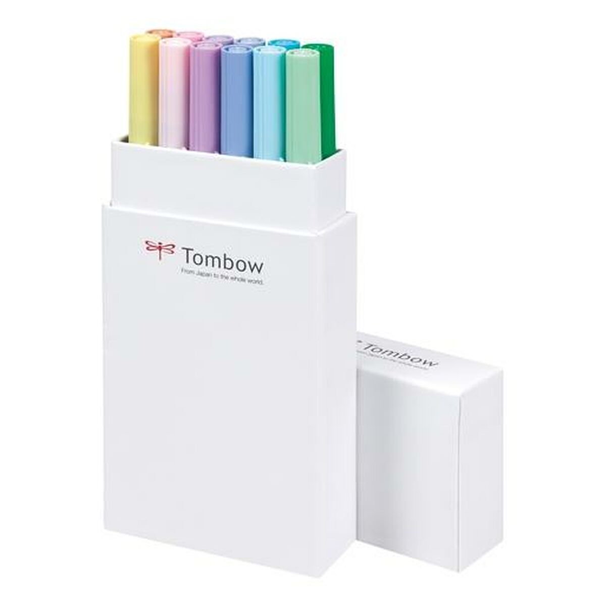 

Маркеры Tombow ABT-12P-2, 12 шт., двойной наконечник TU прозрачный