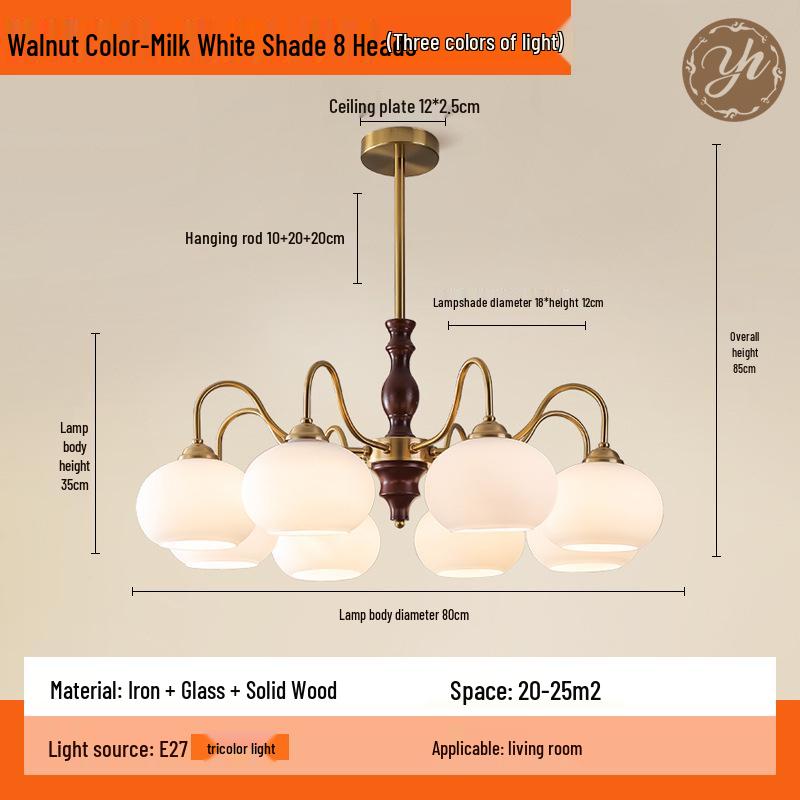Wabi-Sabi Vintage Persimmon Pendant Light - Retro Solid Wood Eye-Protecting Fixture for Living Room, Study, Bedroom