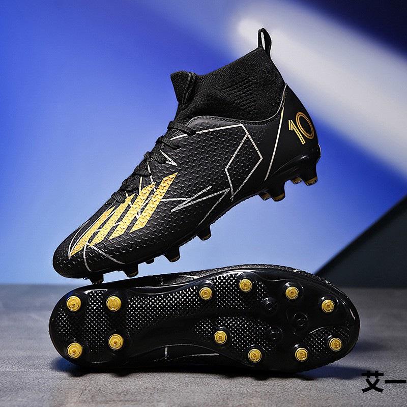 

New football shoes high spikes adult lawn student game training shoes 35 белый