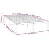 VidaXL Cadre de lit métal blanc 120x200 cm 350911