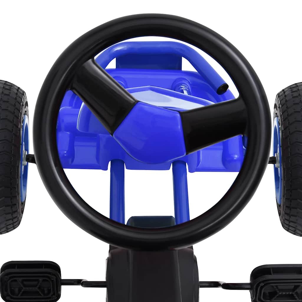 Pedal Go Kart with Pneumatic Tires Blue