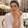 Retro Hollow Minimalist Cool Tone Bangle, Open Pattern Elegant Metal Arm Cuff
