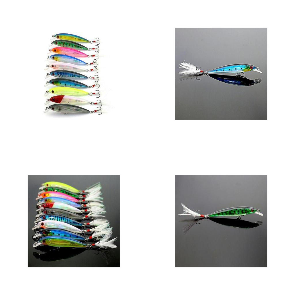 Premium Minnow Fishing Lures With 3d Eyes And Durable Plastic For Bass Fishing