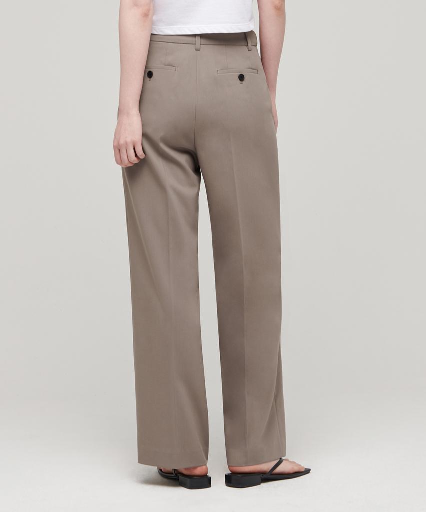 MUSINSA STANDARD WOMAN [Cooltandard] Women'S Wide Hidden Banding Slacks [Dusty Beige]