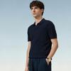 Judger Men's Silk Blend Seagull Collar Polo Shirt