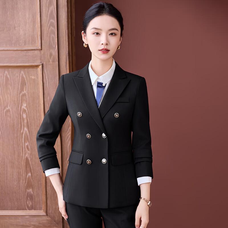 Women's Double-breasted Professional Suit Set