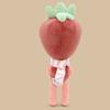 Neues Dandy's World Sprout Plüschtier Erdbeer-Charakter mit rosa-weißem Schal Weiche Stoffpuppe hält Cupcake für Kinder Geschenk & Fan-Sammlung