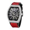 1PC Men's Watch Barrel Watch Simple Watch Belt Yacht Diamond Retro Quartz Watch