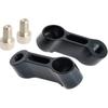 NICECNC Black Universal 2PCS Threaded 10mm Stem Mirror Mount Risers Extenders Adapters(Right-Hand!) Compatible with Motorcycle,Dual