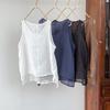Xiangjia Ling Plus-Size Women's Multi-Color Cotton Linen Sleeveless Vest