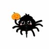 Creative Wooden Halloween Cartoon Spider Hook No-Drill Gothic Style Keys Holder Cute Wall Mounted Bag Hat Hooks Home Decor