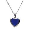 6xHeart Mood Gem Photo Frame Change Color Emotion Feeling Pendant Necklace