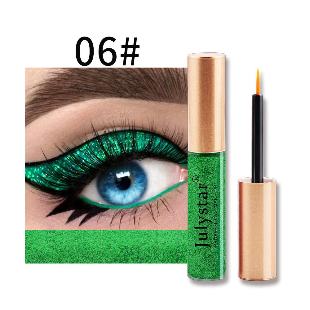 Eyeliner, perłowy eyeliner, pisak do eyelinera, wodoodporny i odporny na olej płynny cień do powiek, kolorowy eyeliner.
