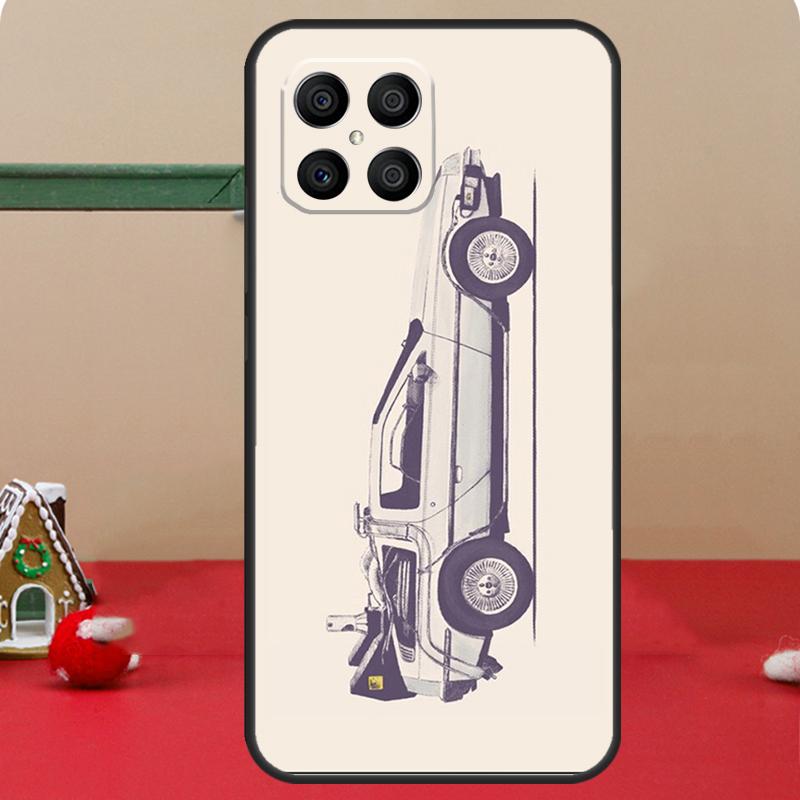 Retro Back To The Future For Huawei P30 P60 Pro P20 P40 P50 P Smart Z Nova 5T Honor 70 50 X8 X9a Magic 5 Lite Case
