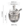 Kitchen Seasoning Jar with Lid Moisture-proof and Ash-proof Crystal Glass Storage Jar Storage Box Salt Jar Seasoning Box