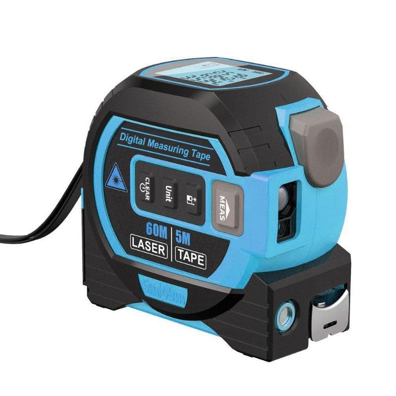 3-in-1 Laser Rangefinder Steel Tape Measure Rangefinder Indoor Laser Tape Measure