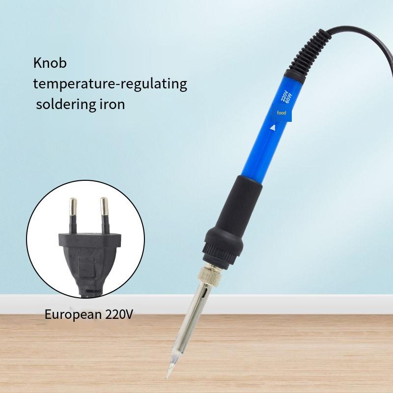 

1шт электрический паяльник с контролем температуры синий бытовой небольшой набор электрических паяльников с контролем температуры