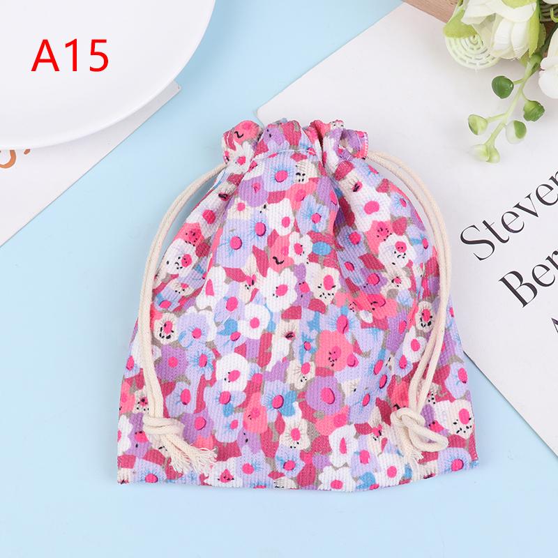 Cute Corduroy Small Lipstick Cosmetic Coin Purse Key Drawstring Storage Bag Women Jewelry Tote Rope Pouch String Bags Organizer