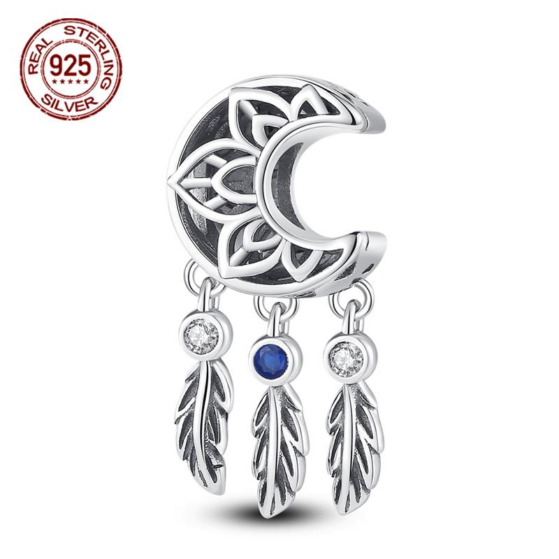 Original Fit 3MM Bracelet S925 Silver Dreamcatcher Series Dream Pendant Charms DIY For Women Jewelry Birthday Gift
