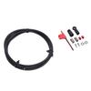 Hydraulic Disc Brake Hose Kit 6.6FT Rubber Metal Hydraulic Disc Brake Hose Fitting Kit for HRD Red