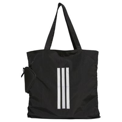 adidas Recycled Polyester Tote Bag Shopping Bag Handbag Shoulder Bag Regular Unisex Black Adidas JX5481