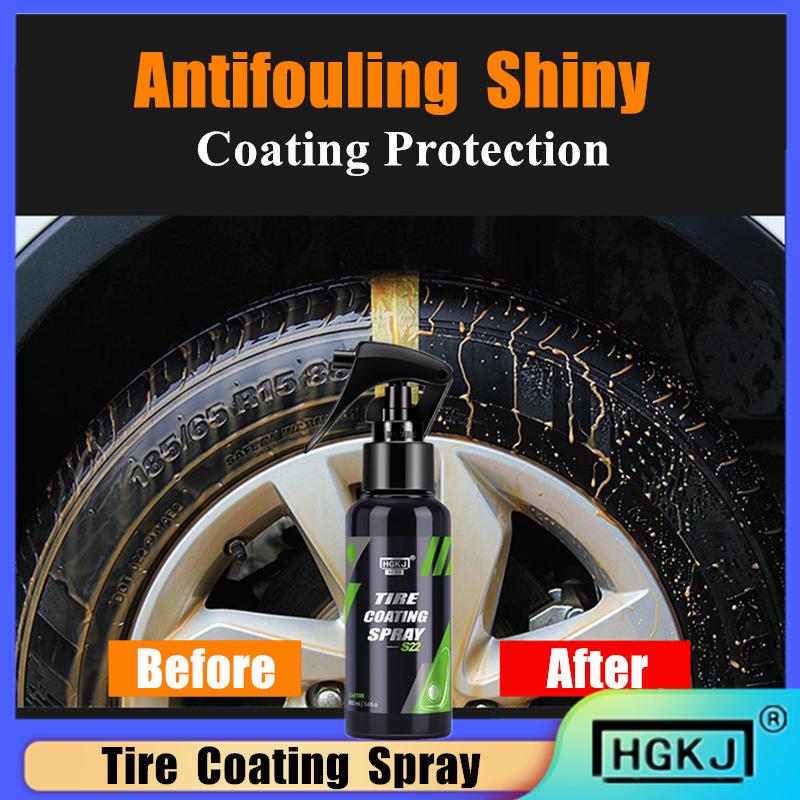 Car Tires Clean Shiny Quick Refurbisher Easy Application Automotive Tyre Hydrophobic Antifouling Protective Coating HGKJ S22