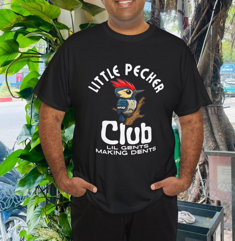 

Little Pecker Club Lil Gents Making Dents Funny Men Women T-Shirt M