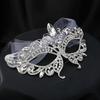 Rhinestone Rhinestone Face Mask Half Face Hollow Eye Mask Luxury Masquerade Mask  Wedding Party