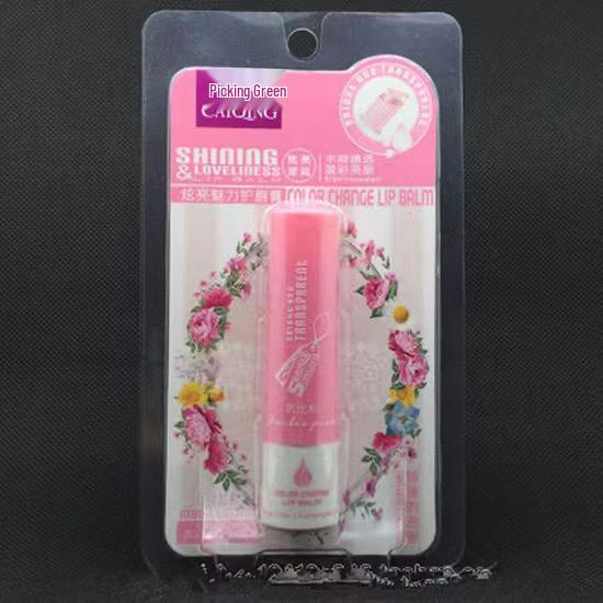 

Зеленый ослепительный бальзам для губ, меняющий цвет: Оранжевый, Фиолетовый, Вишневый, Красный, Розовый Барби
