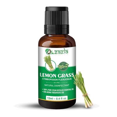 Lemon Grass Essential Oil - 100% Pure & Natural & Undiluted By Zazla
