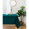 Peacock Blue Plain Anti-stain Tablecloth Rectangular 145 X 240 Cm