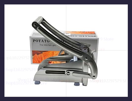 

Multifunctional Manual French Fries Slicer Stainless Steel Vegetable Cutting Machine With 2 Blades Quick Cut Kitchen Food Tool серебряный
