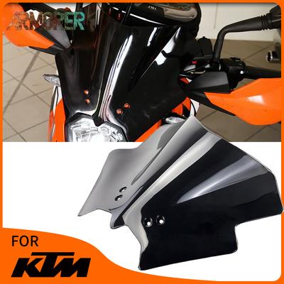 Duke 125 250 390 motocyklowa szyba przednia szyba przednia Viser osłona przeciwwiatrowa szyba przednia dla KTM DUKE125 DUKE250