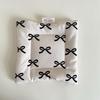 Korean Bow Cotton Coaster Key Storage Jewellery Mat Double-Sided Thickened Fabric Sweet Drawstring Portable Accessories