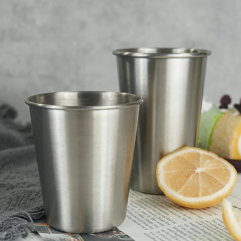 Thickened 304 Stainless Steel Beverage Tumbler - 500ml, 2-Pack