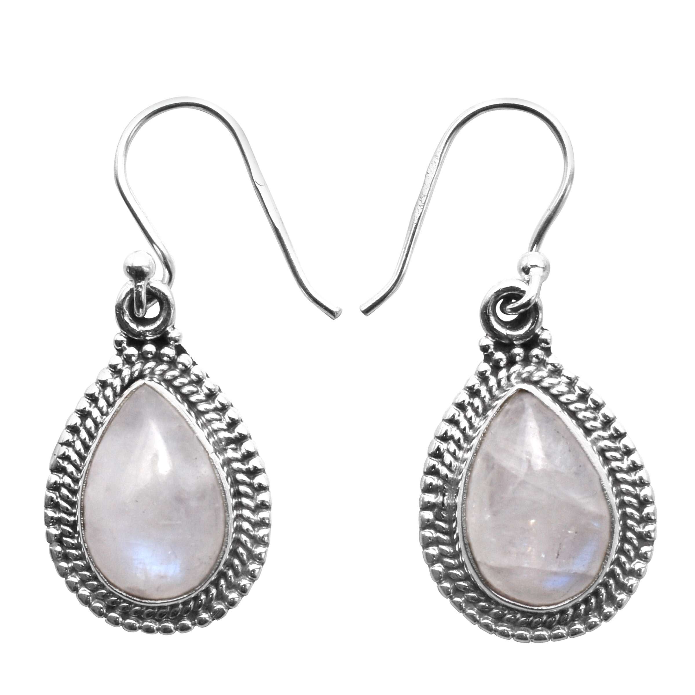 

Серьги с радужным лунным камнем, твердые серьги из стерлингового серебра 925 пробы, серьги ручной работы, ювелирные изделия, подарок для женщин и девочек, E-3537