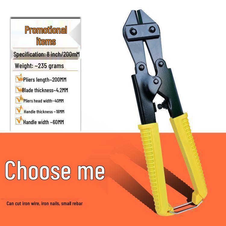 8-inch High-Leverage Multi-Function Wire Cutter and Needle-Nose Pliers