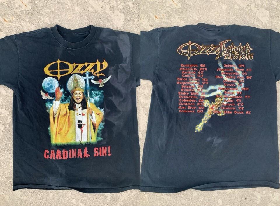 ozzfest 2005 Ozzy Osborne Cardinal Sin T-shirt Unisex Cotton Tee S-4XL ZL156 XXL