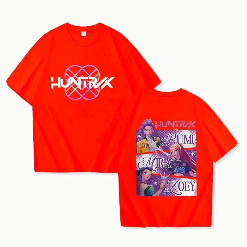 New Hot Kpop Demon Hunters T-shirts Mira Rumi Zoey Huntrix Fashion Women Girls Summer Tee Shirt Unisex Casual Short Sleeve Tops