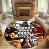 Grand Theft Auto VI Print Round Rug, Washable Floor Carpet, For Entryway Dorm Laundry Room Office Study, Home Decor Birthday Christmas Gift