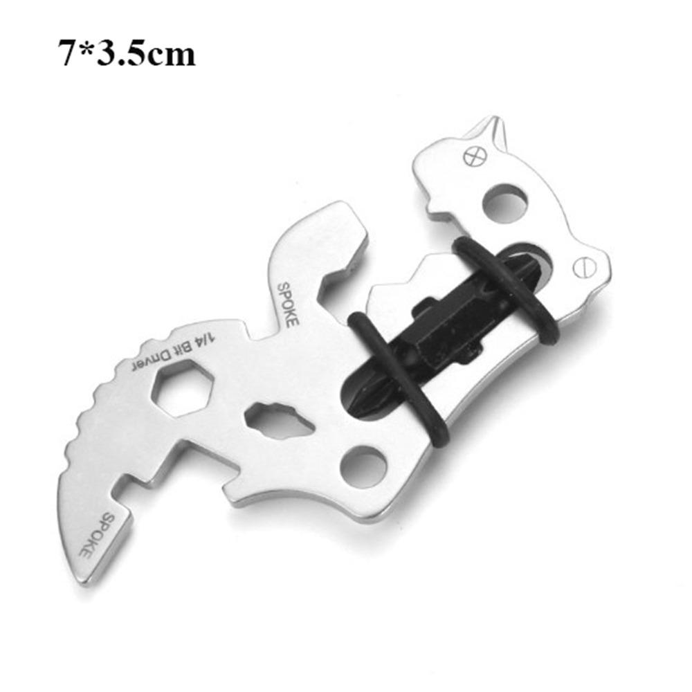 Stainless Steel Card Bottle Opener Multi-functional Portable Outdoor Camping Keychain Small Tool Household Combination Hardware