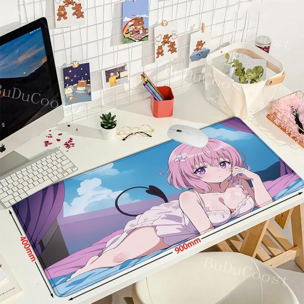 To Love Ru Momo Belia Deviluke Gaming Mousepad Large Mouse Pad Gamer Mouse Mat Computer Rubber Mause Pad Keyboard Desk Play Mats